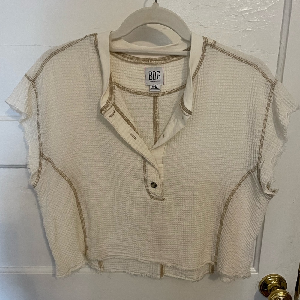 BDG Cropped Button Up Shirt